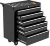 Rolling Tool Chest Metal Tool Box w/ Wheels Tool Cabinet 6 Drawer Tool Cart