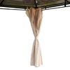 3.6x3(m) Hardtop Gazebo Garden Pavilion w/ Polycarbonate Roof, Brown