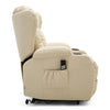 CAESAR DUAL MOTOR RISER RECLINER LEATHER MOBILITY ARMCHAIR MASSAGE HEATED CHAIR