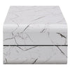 Xono High Gloss Coffee Table With Shelf In Vida Marble Effect