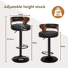 ALFORDSON 2x Bar Stool Swivel Wooden Backrest Gas Lift Dining Kitchen Pub Chair