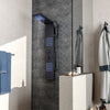 Thermostatic Shower Panel Column Tower With Body Jets Twin Head Bathroom Shower