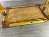 VINTAGE BAMBOO DRESSING TABLE ORIGINAL 1970s SWIVEL MIRROR rattan cane