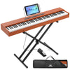 ♬Mustar 88 Semi Weighted Keys Digital Piano PortableKeyboard Pedal Stand Stool