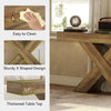 55-Inch Console Table with X-Shaped base, Narrow Entryway Sofa Table for Hallway
