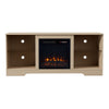 18" Electric Fireplace LED Fire Heater W/ 57'' TV Stand Entertainment Center UK