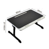 Folding Adjustable Laptop Desk Sofa Bed Tray with Drawer Reading Writing Table