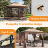 3.3 x 3.3m Outdoor Gazebo Canopy Party Tent Double Ventilated Roof Waterproof