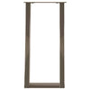Console Table Legs U-Shaped 2 pcs Natural Steel 28x(72-73) cm Steel