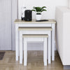 Wooden Nest of Tables 3 Piece Table Set Coffee Side Living Room Furniture