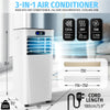 9000 BTU Portable Air Conditioner 3-in-1 Dehumidifier Fan Remote Timer Class A