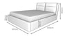 DFS Granville Airforce Blue Velvet Super King Ottoman Storage Bed RRP £699