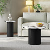 Round Coffee Table, Set of 2 End Tea Table for Living Room Bedroom, Side Tables