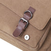 Men School Military Shoulder Bag Messenger bag Vintage Canvas Leather Satchel
