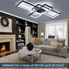 Pendant Lamp Ceiling Lights Room Chandelier Living Light Black Frame with Remote
