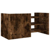 TV Cabinet Smoked Oak 80x35x40 Engineered Wood K7H6