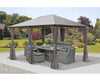 Outdoor Garden Gazebo Lilly 3x4 Grey