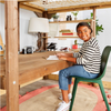 Loft Bed Wooden Ladder, Desk & Cargo Net Little Tikes Wood 4-in-1 Study Fort 5ft