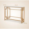 Modern Console Table Faux Marble Narrow Entryway Hallway Table Accent Desk 110cm