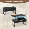 Lift Top Coffee Table 3-in-1 Convertible Coffee Table