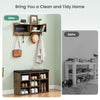 Hall Tree with Padded Seat, Coat Rack & 9 Storage Cubbies,Shoe Storage Bench