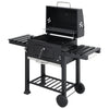 Garden Barbecue Smoker Burner Charcoal Grill Thermometer Outdoor Cooking Section