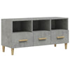 ShCuShan TV Cabinet Concrete Grey 102x36x50 Engineered Wood,Modern TV K6V9