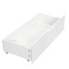 Single Bed Frame w/ 2 Storage Drawers, Bookcase Headboard & Guardrail, 90x190cm