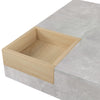 Coffee table, Side Table with Concrete Effects Modern Living Room Furniture Grey