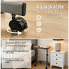 Upgraded Ergonomic Overbed Laptop Table Mobile Rolling Desk for Bed and Home