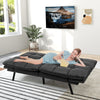 2 Seat Convertible Loveseat Sofa Bed Memory Foam Sleeper Couch 3-level Adjust