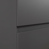 Modern Slim Grey 5 Drawer Chest | Bedroom Storage Cabinet Furniture