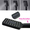 Concealed 2 Way Shower Mixer Square Black 16" Ceiling Shower Head Handset Kit