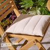 HARDWOOD FOLDING GARDEN BISTRO 3 PIECE FURNITURE SET WITH SEAT PAD CUSHIONS