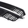 1 Pair Black Front Bumper Fog Light Cover Grilles For A6 C7 S-Line 2018