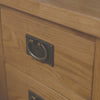 Baysdale Rustic Oak 3 Drawer Bedside Cabinet / Bedroom Lamp Table / Nightstand