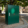 GRP Electric Enclosure Kiosk Cabinet Meter Box Housing,W700xH1000xD350mm,Green