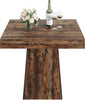 80cm Square Dining Table for 4, Farmhouse Small Kitchen Table for Dining Room