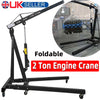 2 Ton Hydraulic Folding Engine Crane Hoist Lift Stand Lifting Garage Workshop 2T