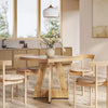 Square Dining Table for 4, 80 x 80 x 75cm Small Kitchen Table with Pedestal Base