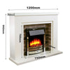 Electric Fireplace with Surround 48'' - Endeavour Fires Flamborough