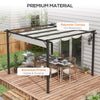 3x3(m) Pergola Gazebo Awning Canopy Garden Sun Shade Shelter Aluminium