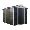 Garden Shed Steel Apex /Pent Tool Equipment Organize with Vents Door Anthracite