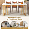 Modern Dining Table for 6-8 People 160cm Rectangular Kitchen Table