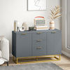 Sideboard Storage Cabinet with Adjustable Shelves, Grey