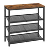Shoe Rack, 4-Tier Shoe Storage with Shelves and Large Top, LBS040B01