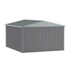 10 x 12 FT Galvanised Steel Sheds Garden Storage Shed Ventilation w/ Double Door