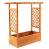 Raised Garden Bed with Arch Trellis