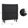 Shoe Storage Cabinet with 3/2 Flip Drawers for Hallway w/ Adjustable Shelves