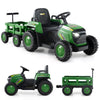 Kids Green Ride on Tractor 12V Electric Vehicle Gray